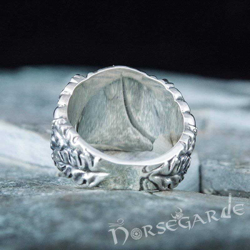 Handcrafted Bear Berserker Ring - Sterling Silver