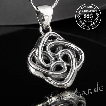 Handcrafted Celtic Knot Pendant - Sterling Silver