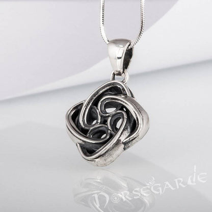Handcrafted Celtic Knot Pendant - Sterling Silver
