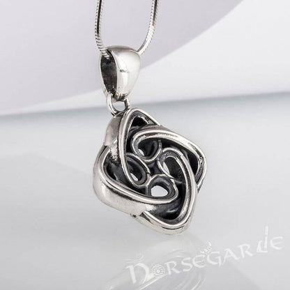 Handcrafted Celtic Knot Pendant - Sterling Silver