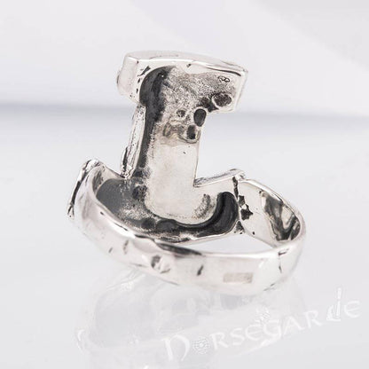 Handcrafted Celtic Mjölnir Ring - Sterling Silver