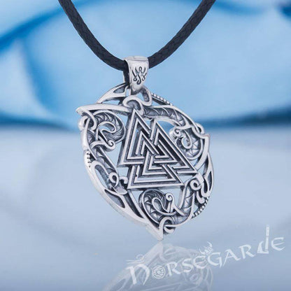 Handcrafted Celtic Valknut Pendant - Sterling Silver