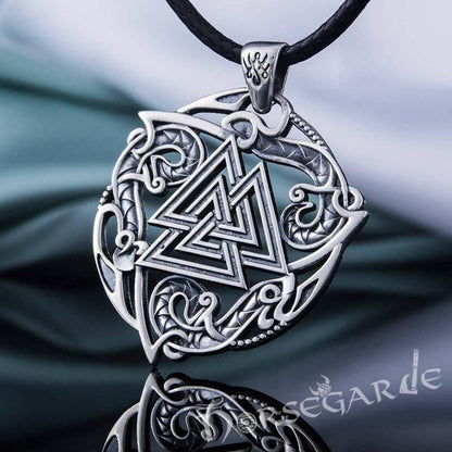Handcrafted Celtic Valknut Pendant - Sterling Silver