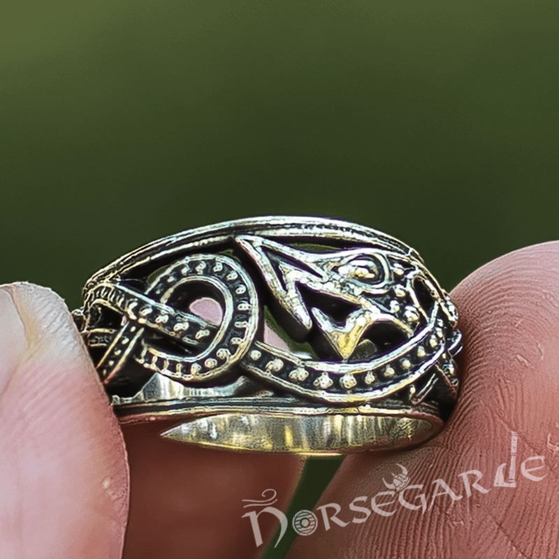 Handcrafted Coiled Serpent Ring - Sterling Silver