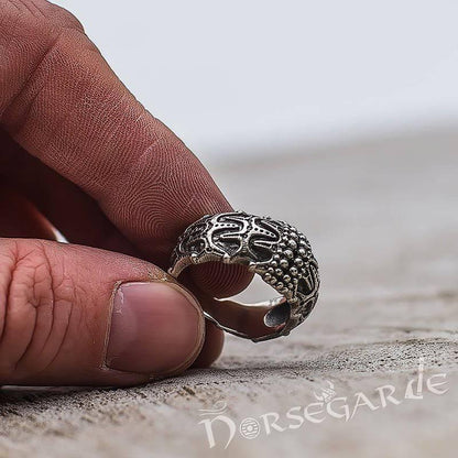 Handcrafted Draupnir Legend Ring - Sterling Silver