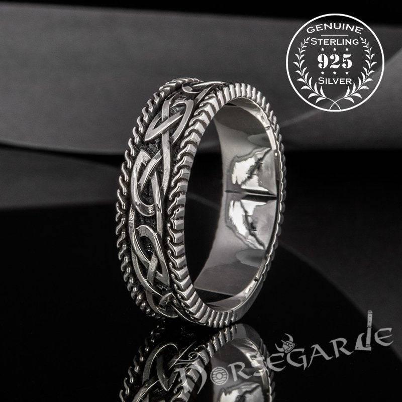 Handcrafted Endless Celtic Knot Band - Sterling Silver