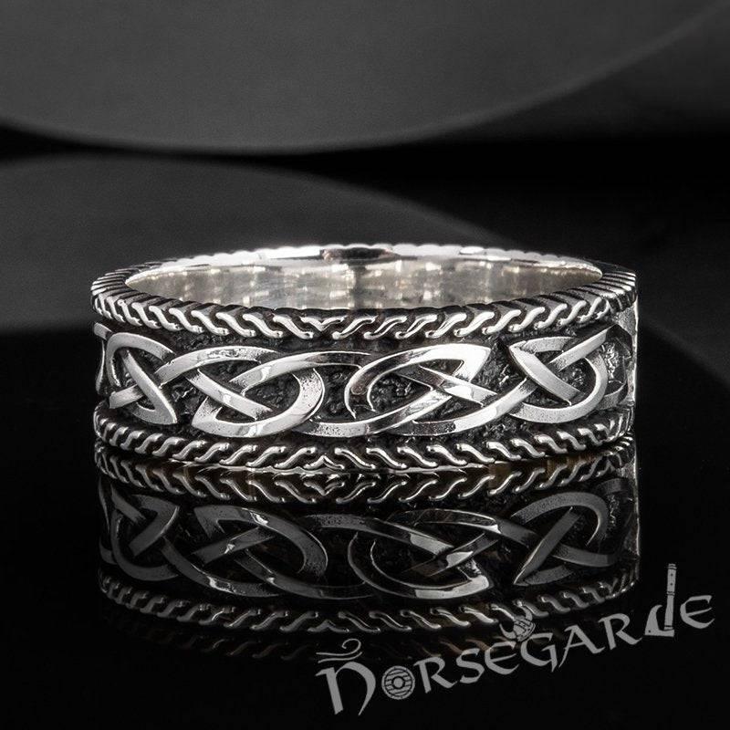Handcrafted Endless Celtic Knot Band - Sterling Silver