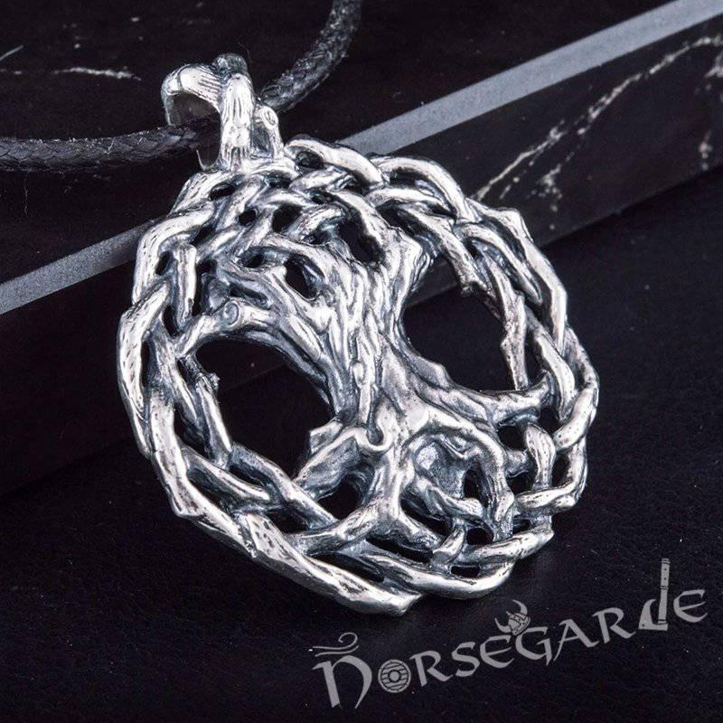 Handcrafted Entwined Yggdrasil Pendant - Sterling Silver