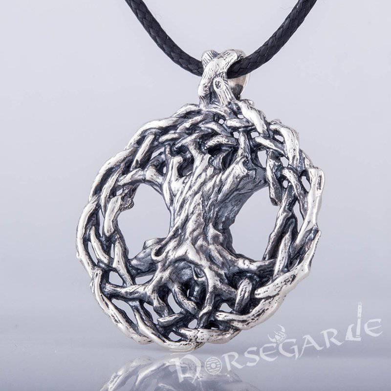 Handcrafted Entwined Yggdrasil Pendant - Sterling Silver