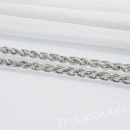 Handcrafted Fashion Chain with Wolves - Sterling Silver