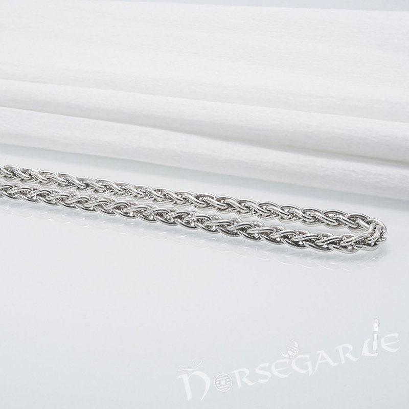 Handcrafted Fashion Chain with Wolves - Sterling Silver