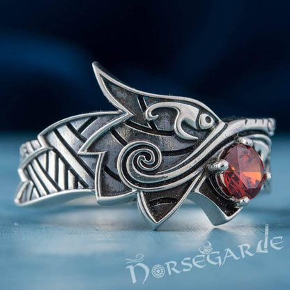 Handcrafted Fenrir Sun Eater Ring - Sterling Silver