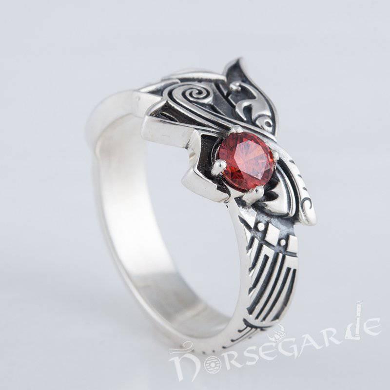 Handcrafted Fenrir Sun Eater Ring - Sterling Silver