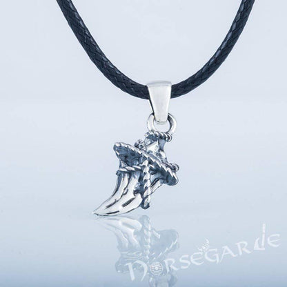Handcrafted Fenrir Wolf Fang Pendant - Sterling Silver