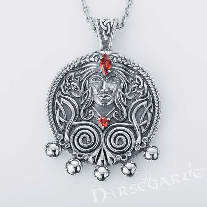Handcrafted Freya's Wisdom Pendant - Sterling Silver