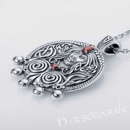 Handcrafted Freya's Wisdom Pendant - Sterling Silver