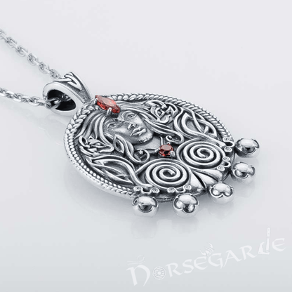 Handcrafted Freya's Wisdom Pendant - Sterling Silver