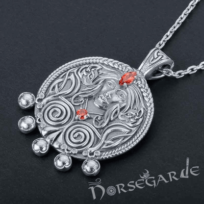 Handcrafted Freya's Wisdom Pendant - Sterling Silver