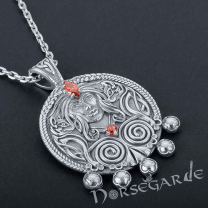 Handcrafted Freya's Wisdom Pendant - Sterling Silver