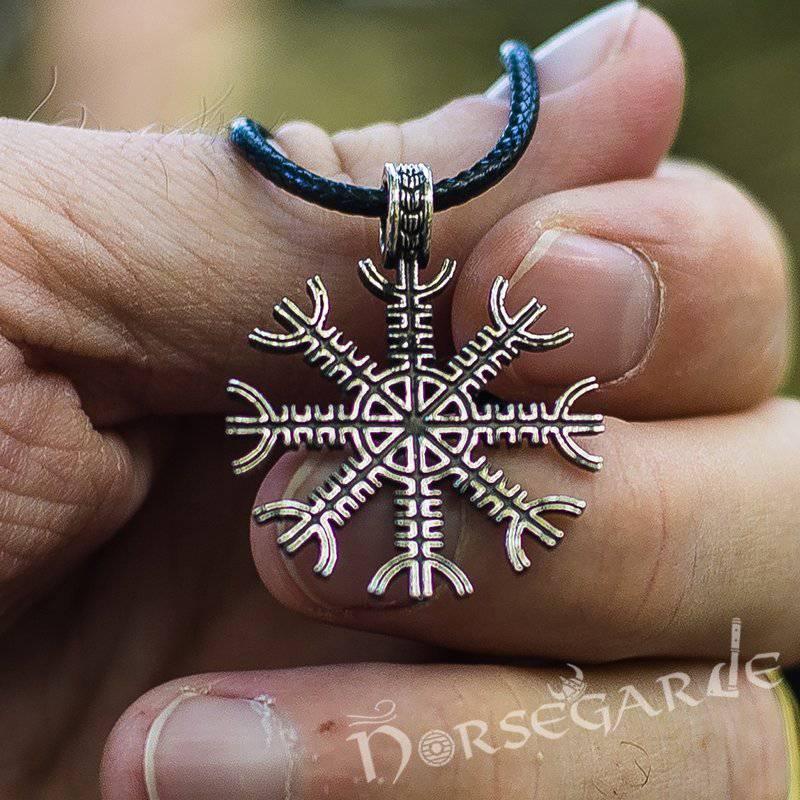 Handcrafted Helm of Awe Amulet - Sterling Silver