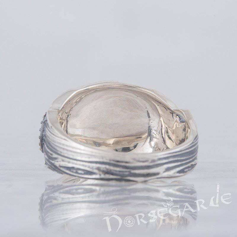 Handcrafted Helm of Awe Druid Signet Ring - Sterling Silver