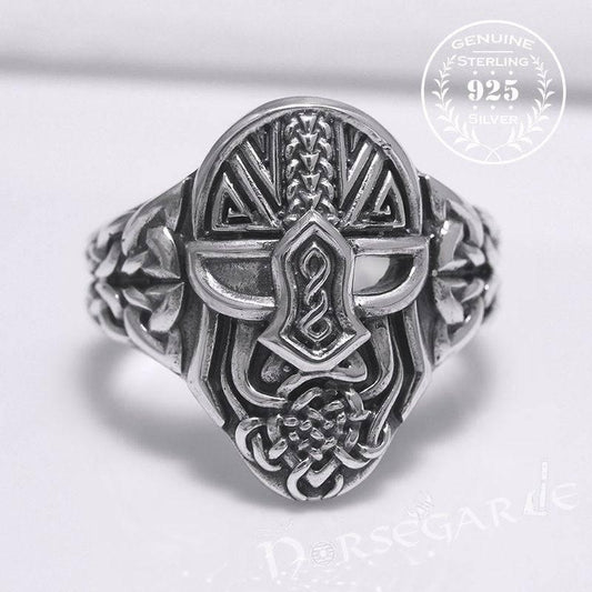 Handcrafted Helm of Odin Ring - Bronze