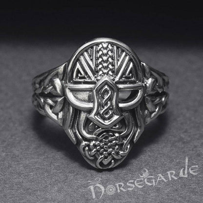 Handcrafted Helm of Odin Ring - Bronze
