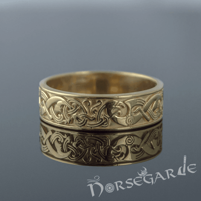 Handcrafted Late Urnes Ornamental Band - Gold