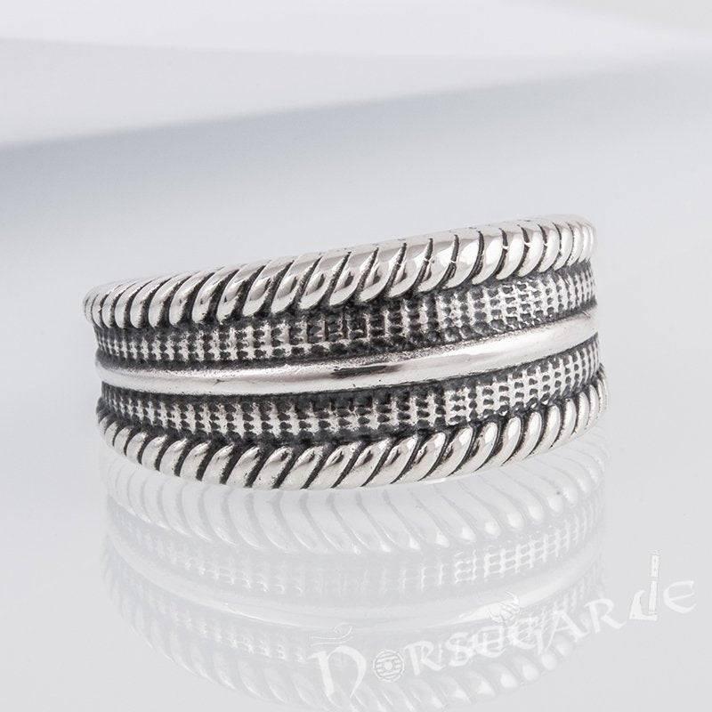 Handcrafted Norse Ornament Pattern Ring - Sterling Silver