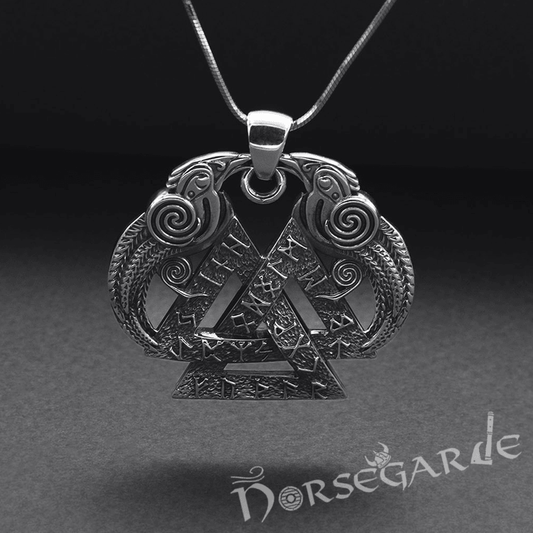 Handcrafted Odin's Wisdom Pendant - Sterling Silver