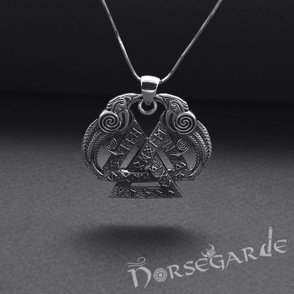 Handcrafted Odin's Wisdom Pendant - Sterling Silver