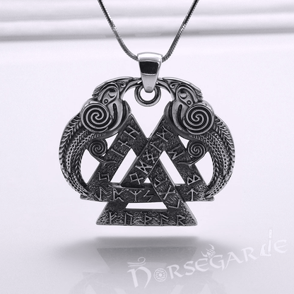 Handcrafted Odin's Wisdom Pendant - Sterling Silver