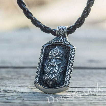 Handcrafted One-Eyed Odin Pendant - Sterling Silver