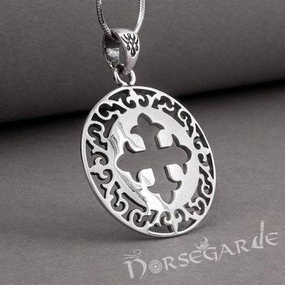 Handcrafted Ornamental Celtic Cross Pendant - Sterling Silver
