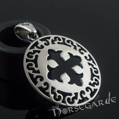 Handcrafted Ornamental Celtic Cross Pendant - Sterling Silver