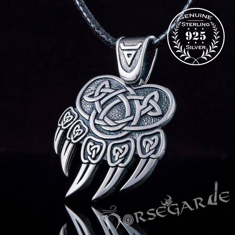 Handcrafted Paw of Veles Pendant - Sterling Silver