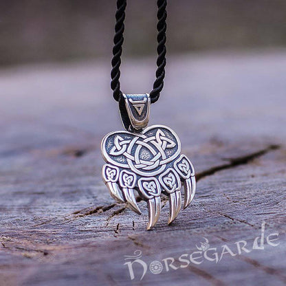 Handcrafted Paw of Veles Pendant - Sterling Silver