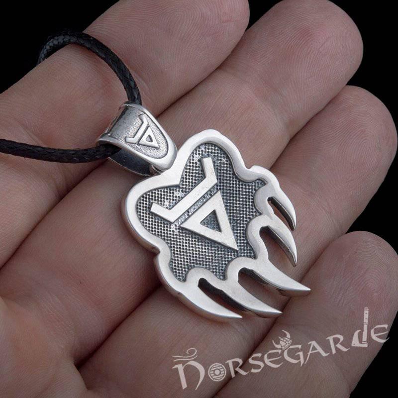 Handcrafted Paw of Veles Pendant - Sterling Silver