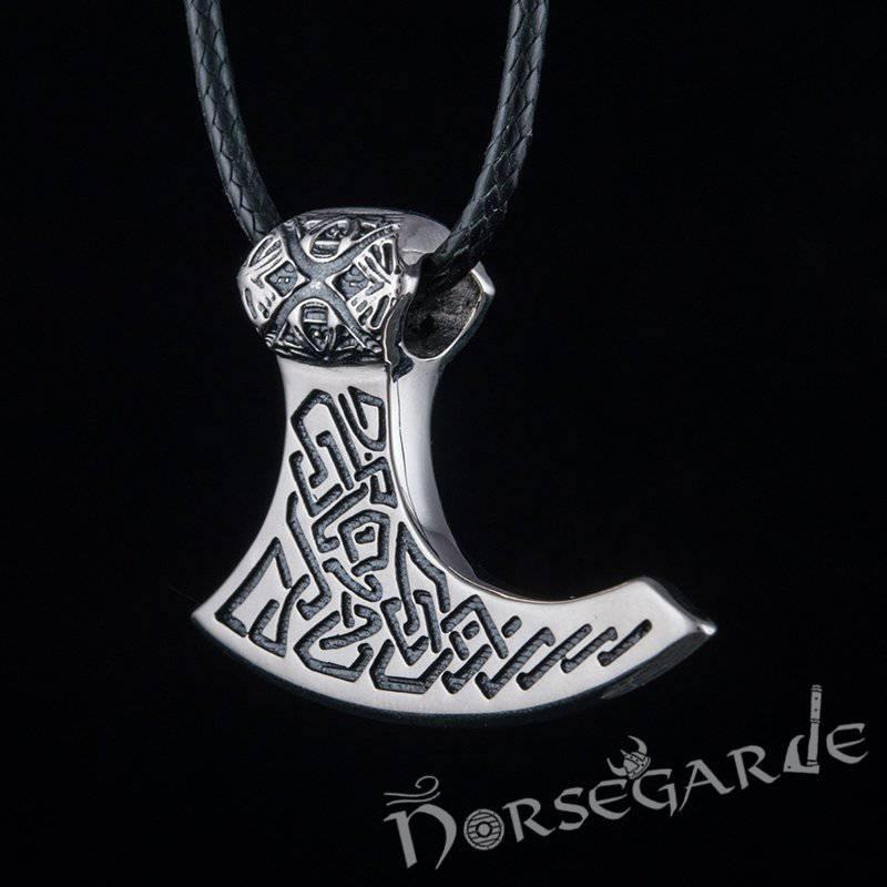 Handcrafted Perun's Axe Pendant - Sterling Silver
