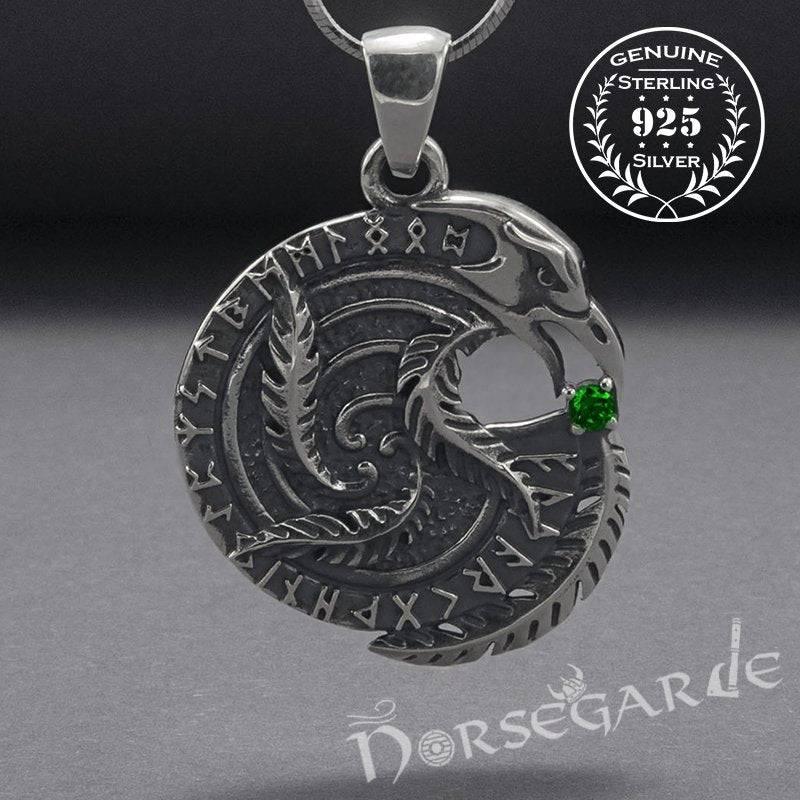 Handcrafted Raven's Wisdom Pendant - Sterling Silver