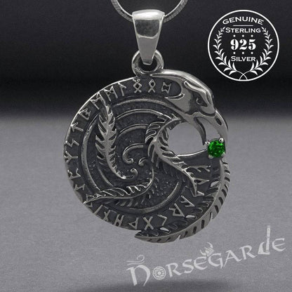 Handcrafted Raven's Wisdom Pendant - Sterling Silver