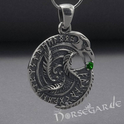 Handcrafted Raven's Wisdom Pendant - Sterling Silver