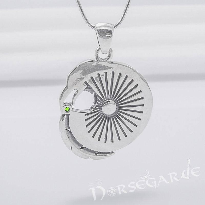 Handcrafted Raven's Wisdom Pendant - Sterling Silver