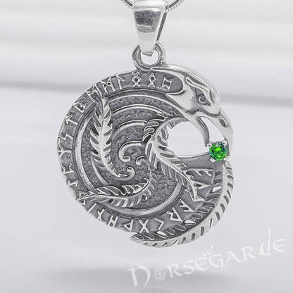 Handcrafted Raven's Wisdom Pendant - Sterling Silver