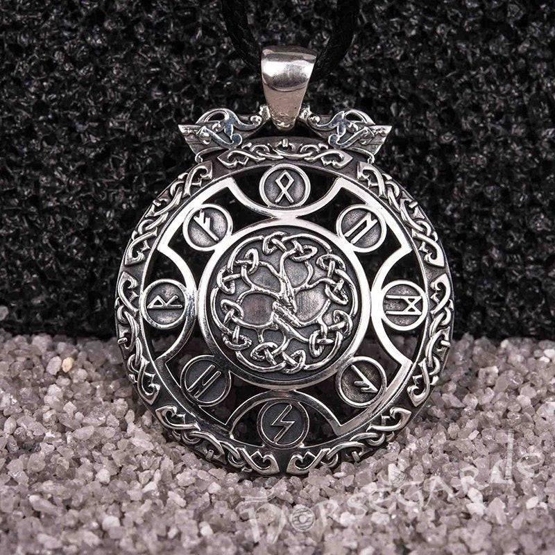 Handcrafted Rune Yggdrasil Amulet - Sterling Silver
