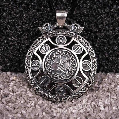 Handcrafted Rune Yggdrasil Amulet - Sterling Silver