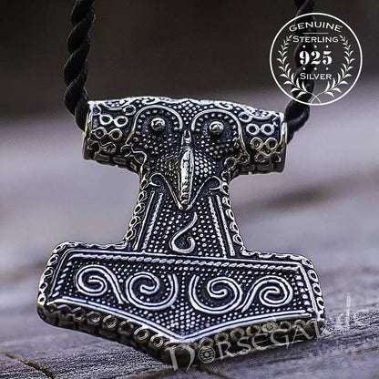 Handcrafted Scania Island Mjölnir Replica - Sterling Silver