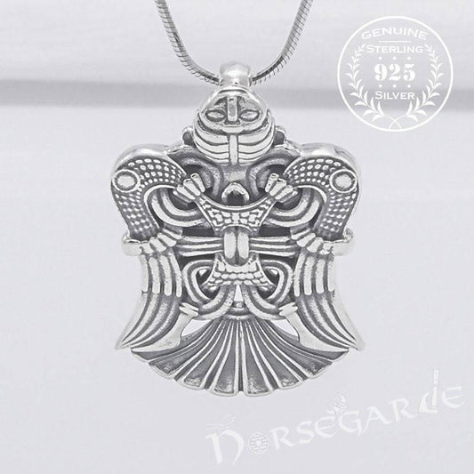 Handcrafted Shapeshifter Loki Amulet - Sterling Silver