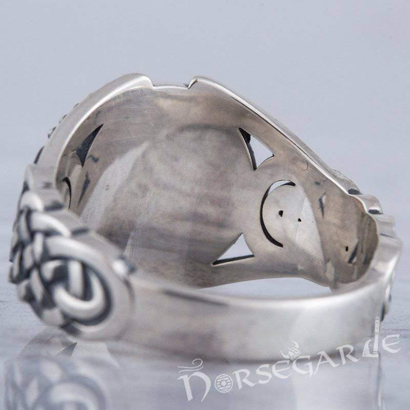 Handcrafted Sleipnir Braid Ornament Ring - Sterling Silver