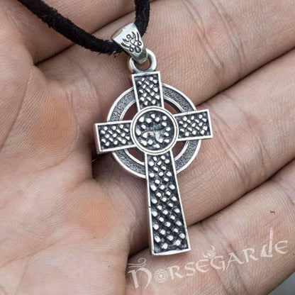 Handcrafted Traditional Celtic Cross Pendant - Sterling Silver